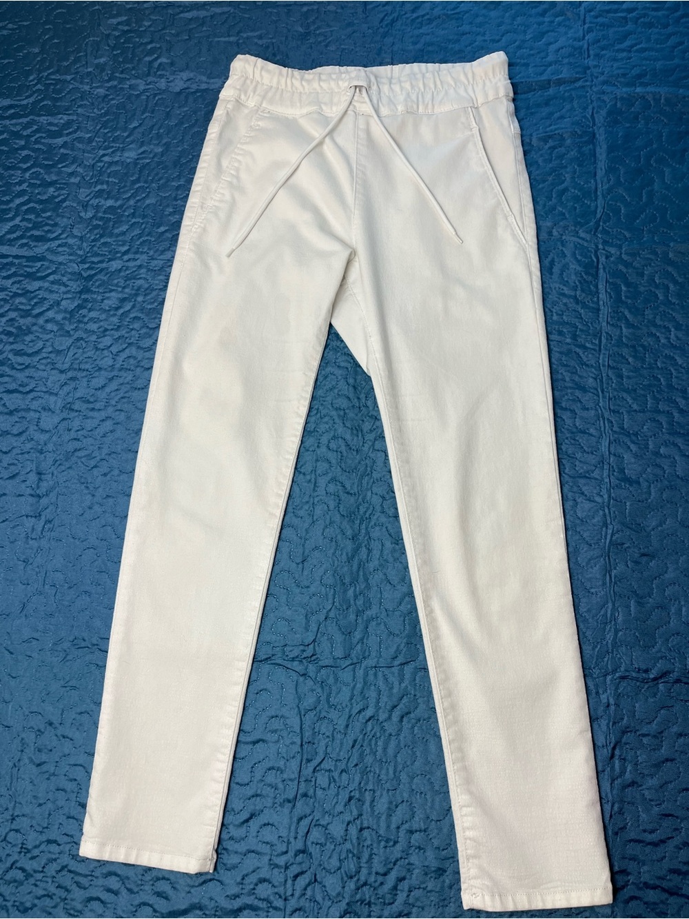 Bevy Flog Shely White Original drawstring pants Jogggers size 26